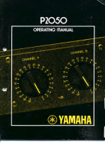 Yamaha P-2050 - Owners Manual